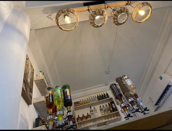 Spirit optics and bar shelves at Eslyn